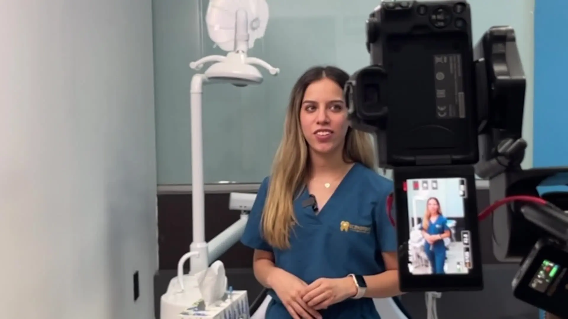 Grabación de MD360 en un consultorio dental